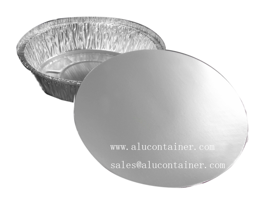 7 Inch Round Foil Take Out Container WIth Board Lids
